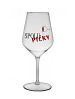 SPOLUPIČKY - čirá nerozbitná sklenice na víno 470 ml