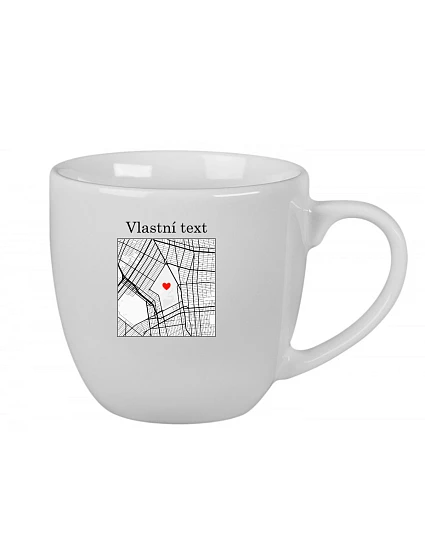 Personalizovaný keramický hrnek 400 ml s mapou Personalizovaný keramický hrnek 400 ml s mapou