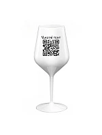Personalizovaná nerozbitná sklenice s QR kódem