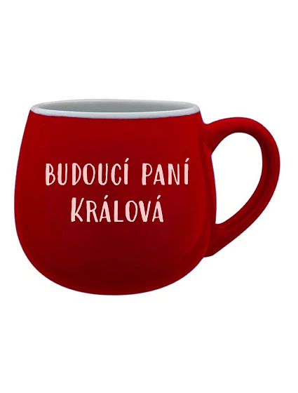 Personalizovaný keramický buclatý hrneček - budoucí paní