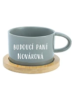 Personalizovaný keramický hrníček "MAKRONKA" - budoucí paní