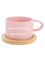 Personalizovaný keramický hrníček "MAKRONKA" - budoucí paní