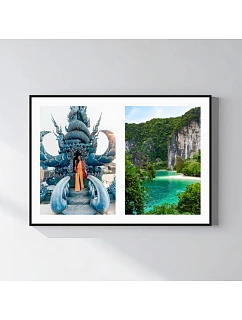Personalizovaný magický fotoobraz v rámu - 50x70 - koláž fotografií