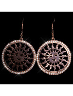 Trendy earrings with strass