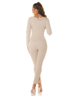 Sexy longsleeve Jumpsuit with V-Neckline