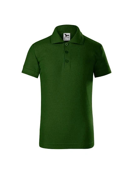 Pique Polo polokošile dětská lahvově zelená