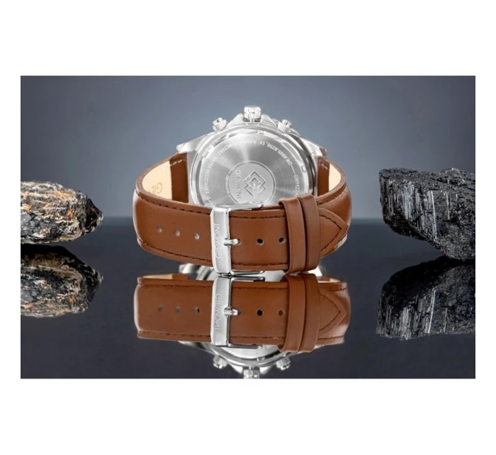 Pánské hodinky Chronograph Sapphire Brown and Blue model 21807581 - Giewont