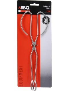GRILOVACÍ KLEŠTĚ 27 CM DLOUHÉ STŘÍBRNÉ