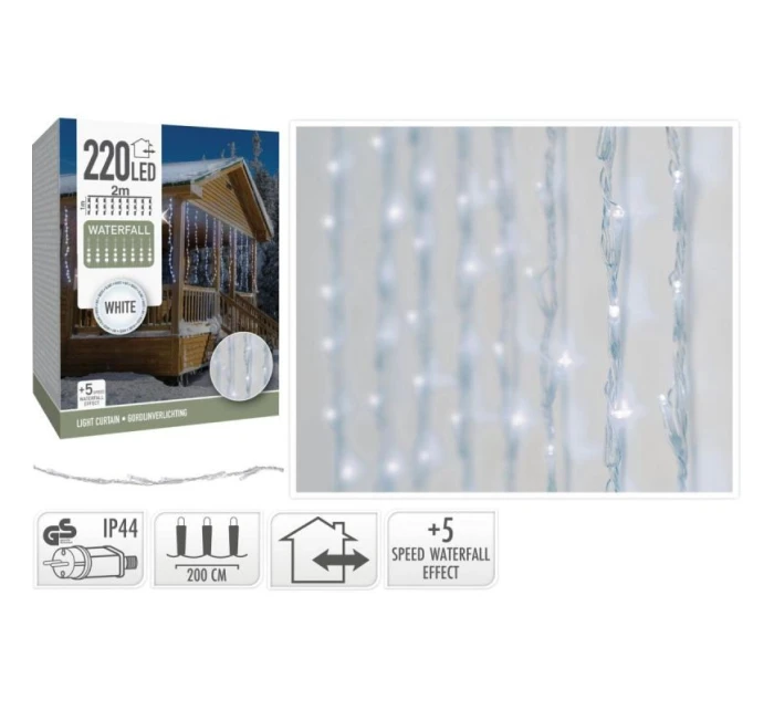 LAMPKI CHOINKOWE   220 LED BIAŁY 5 model 21832446