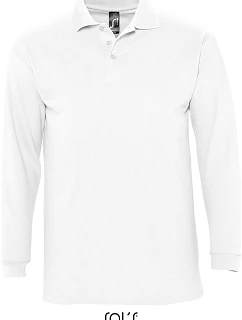 SOL'S Winter II Piqué polo s dlouhým rukávem 25.1353 white