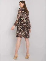 Šaty DHJ SK 3897.54P černá a béžová Šaty DHJ SK 3897.54P černá a béžová