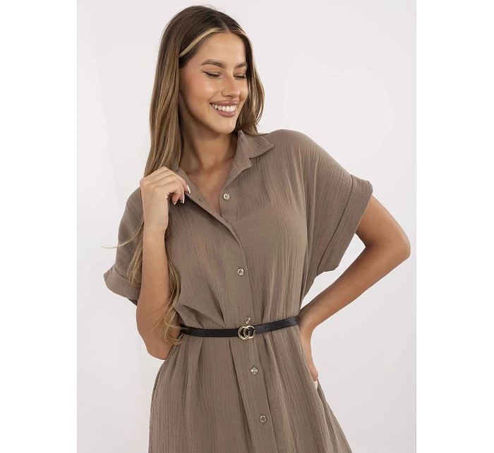 MI SK šaty A2494.99 hnědá MI SK šaty A2494.99 hnědá