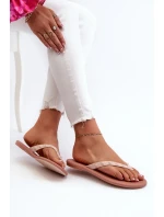 Dámské ploché flexibilní žabky ZAXY Růžové Dámské ploché flexibilní žabky ZAXY Růžové