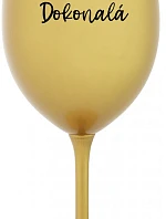 PANÍ DOKONALÁ - zlatá sklenice na víno 350 ml