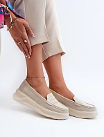 Dámské mokasíny Filidia 24PB18-6889 krémové - Evento