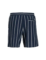 Jack&Jones pánské pruhované šortky JPSTJAIDEN COBA STRIPE JOG SHORTS REG SN SN 12274413 SKY CAPTAIN/STRIPES