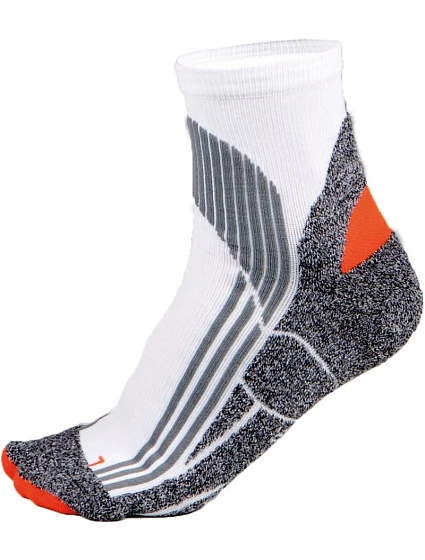 Kariban ProAct PA 035 Běžecké sportovní ponožky 20.P035 white/grey/orange Kariban ProAct PA 035 Běžecké sportovní ponožky 20.P035 white/grey/orange