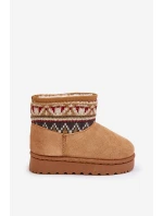 Dětské Boty S Zateplené Kožíškem Camel model 21678519 - Boto Dětské Boty S Zateplené Kožíškem Camel model 21678519 - Boto