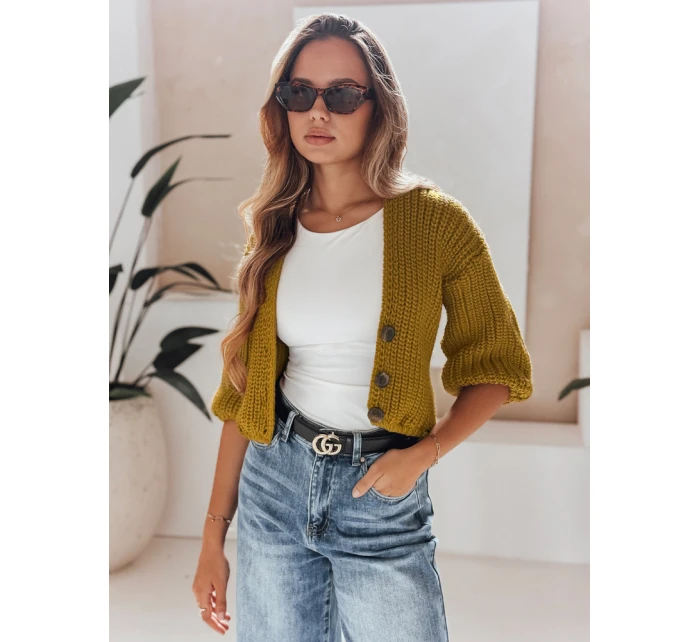 Dámský hořčicový svetr NUTI FashionStreet MY1673