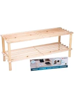 POLICE NA BOTY 2 ÚROVNĚ DŘEVĚNÉ ALPINA