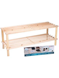 POLICE NA BOTY 2 ÚROVNĚ DŘEVĚNÉ ALPINA