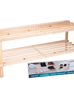 POLICE NA BOTY 2 ÚROVNĚ DŘEVĚNÉ ALPINA