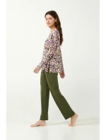 Dámské pyžamo s květinami model 20515381 - Vamp
