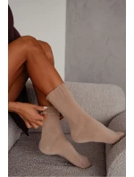 Dámské ponožky Francouzské froté, hladké bez zad 0118.016