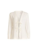 Bluza CASALL Studio Cardigan biały Bluza CASALL Studio Cardigan biały