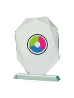 Skleněná trofej a pouzdro s barevným potiskem LuxorJet