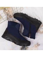 Zimní sněhové boty nepromokavé tmavě modré DK Zimní sněhové boty nepromokavé tmavě modré DK