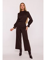 M879 Kombinéza se stojáčkem - hnědá