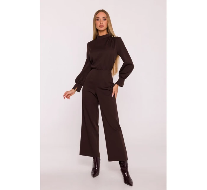 M879 Kombinéza se stojáčkem - hnědá