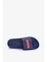 Pánské pantofle s logem Big Star OO174029 tmavě modré