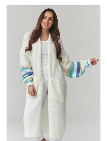 Svetr na zapínání model 226866 Makadamia Svetr na zapínání model 226866 Makadamia