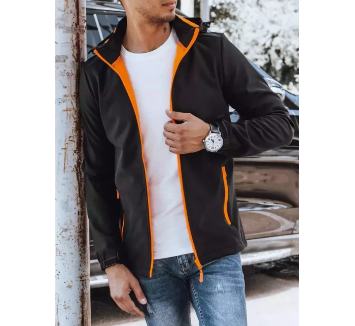 Pánská softshellová bunda černá FashionStreet TX4175