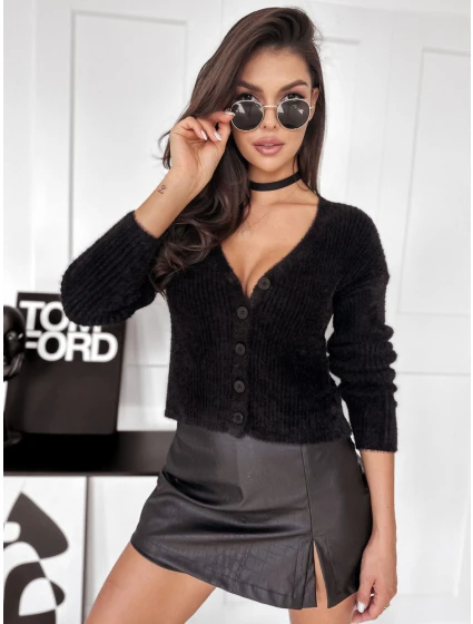 Dámský svetr LILY černý FashionStreet MY2035 Dámský svetr LILY černý FashionStreet MY2035