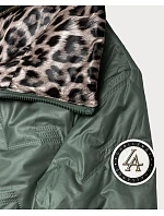 Oboustranná prošívaná bunda Goodlookin v khaki kalhotách se stojáčkem (B8579-11) Oboustranná prošívaná bunda Goodlookin v khaki kalhotách se stojáčkem (B8579-11)