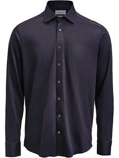 J.Harvest & Frost IB 132 Slim Men Košile Interlock s dlouhým rukávem 63.3202 navy