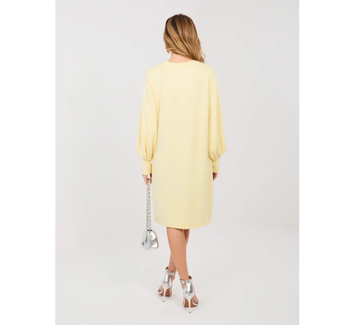 Sukienka RV SK model 22013793 jasny żółty - FPrice