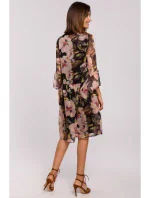 S214 Šifonové šaty se spadlým pasem - model 3