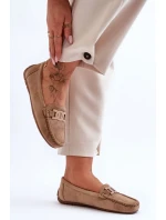 Dámské módní semišové mokasíny hnědé Rabell Dámské módní semišové mokasíny hnědé Rabell