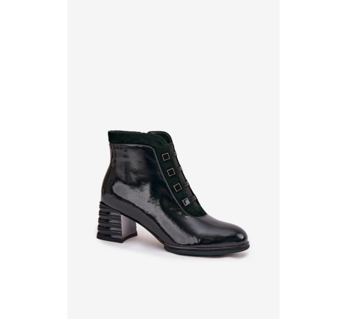 Boty na podpatku model 221140 Step in style Boty na podpatku model 221140 Step in style