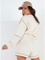 Dámská tepláková souprava ecru Dstreet model 21973930 - FashionStreet Dámská tepláková souprava ecru Dstreet model 21973930 - FashionStreet