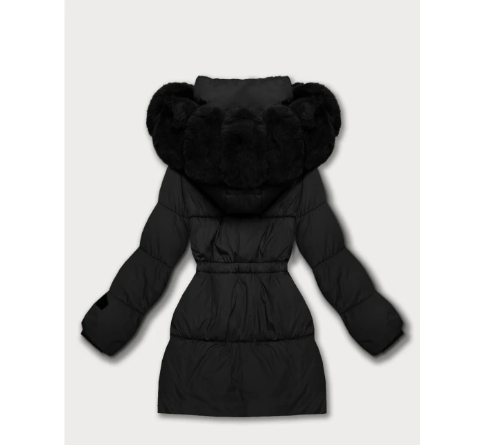 Černá dámská zimní bunda s kapucí S'West (B8550-1)
