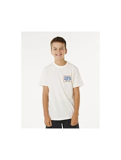 Chlapecké tričko RIP CURL Pacific Rinse Sunrise Tee-Boy, bílé, dětské