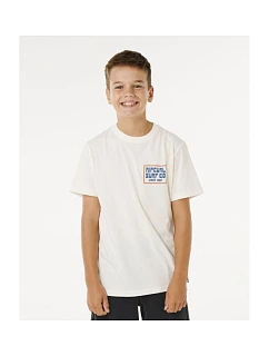 Chlapecké tričko RIP CURL Pacific Rinse Sunrise Tee-Boy, bílé, dětské