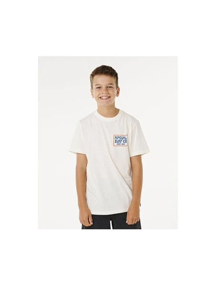 Chlapecké tričko RIP CURL Pacific Rinse Sunrise Tee-Boy, bílé, dětské Chlapecké tričko RIP CURL Pacific Rinse Sunrise Tee-Boy, bílé, dětské