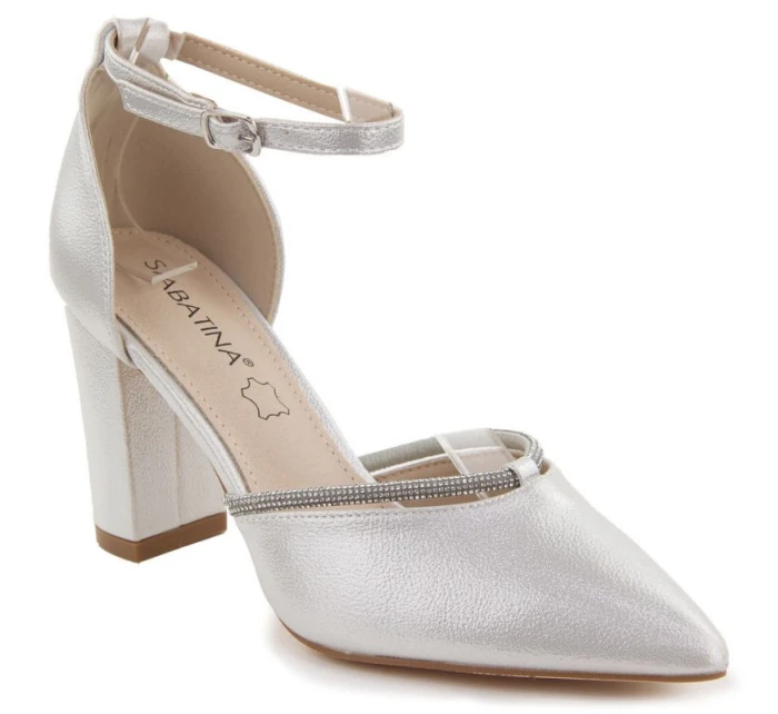 Dámské ažurové sandály béžové model 21904482 - Sabatina