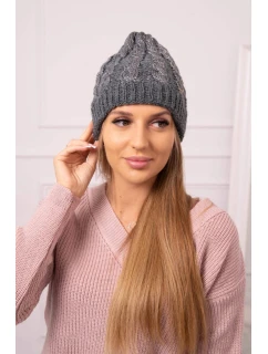Dámská čepice Kalina K362 tmavě šedá
